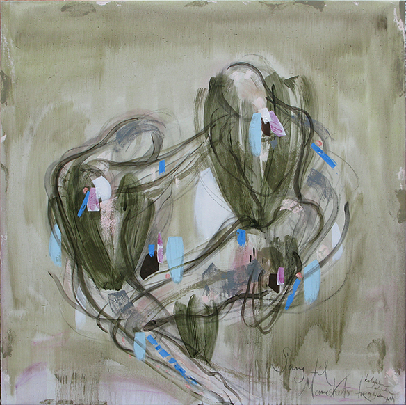 Sang til menneskets tre Malerier Annette Wier | Køb malerier lavet af Annette Wier - Unik lethed