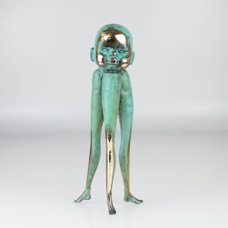 Golden human Skulptur Tom Blicher | Skulpturer af Tom Blicher | Hurtig levering