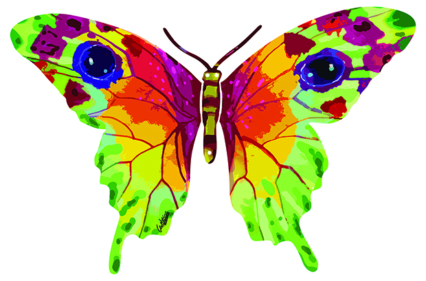 Sommerfugl Vered Skulptur David Gerstein | Malerier af David Gerstein | Shop her