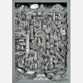 Liberty in the center of it allNYC