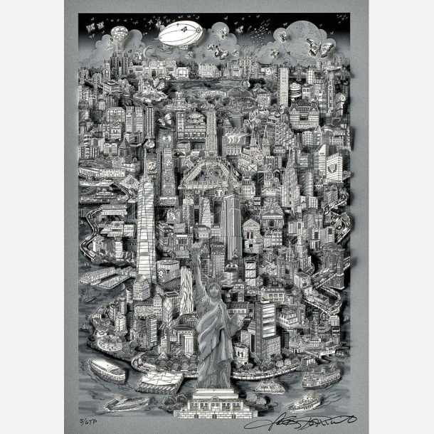 Liberty in the center of it allNYC