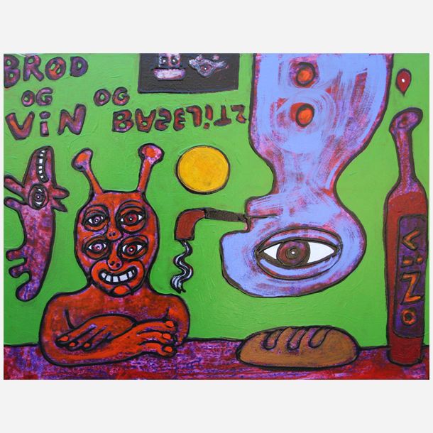 Brød vin og Baselitz