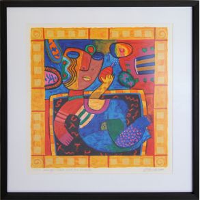 Always close with her mobile