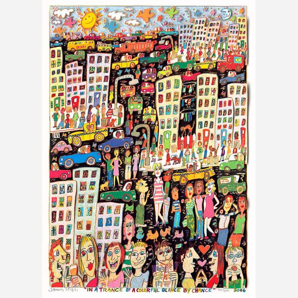 In a trance of a colorful glance by chance