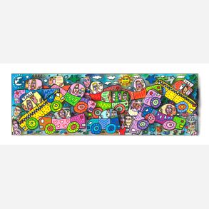 My busy city traffic jam