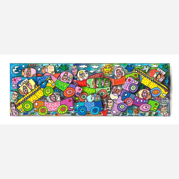 My busy city traffic jam