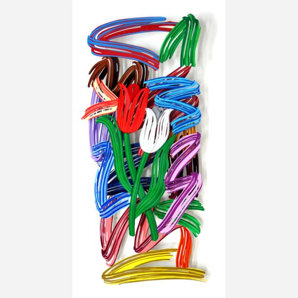 Tulips brush strokes