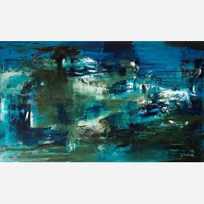 Turmoil in greenish blue Kan