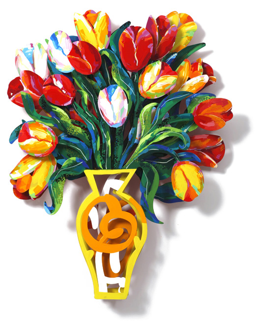 Amsterdam Bouquet Vægkunst David Gerstein | Malerier af David Gerstein | Shop her