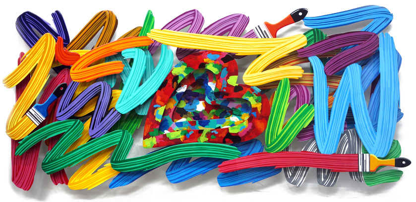 Art attack Vægkunst David Gerstein | Malerier af David Gerstein | Shop her