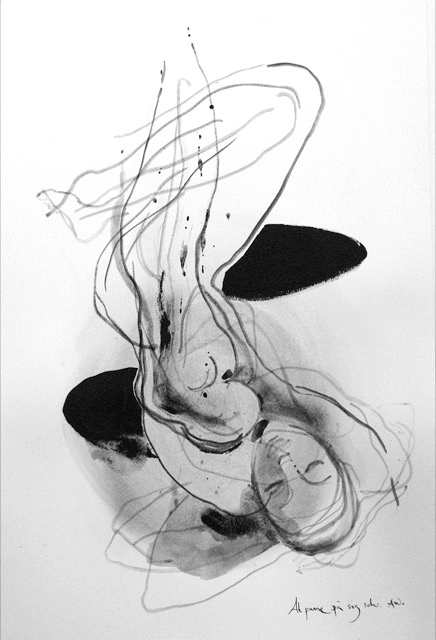 At passe på sig selv Kunsttegninger Annette Wier | Køb malerier lavet af Annette Wier - Unik lethed