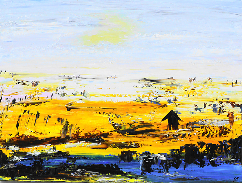 Lyset ved fjorden Malerier Helle Bang | Smukke skulpturer skabt af Helle Bang