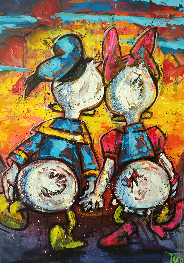 Anders And og Andersine Malerier Jürgen Wölk | Se vores udvalg af malerier af Jürgen Wölk