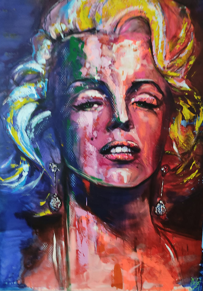 Marilyn Monroe Malerier Jürgen Wölk | Se vores udvalg af malerier af Jürgen Wölk