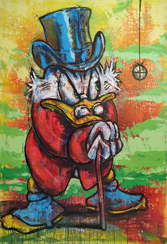 Onkel Joakim Malerier Jürgen Wölk | Se vores udvalg af malerier af Jürgen Wölk