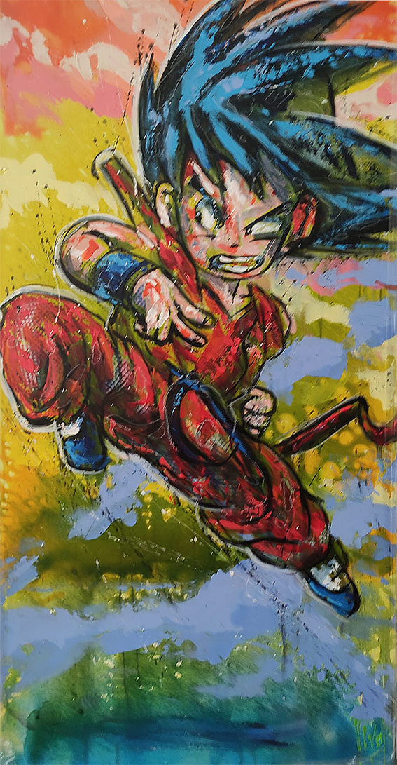 Son Guku Malerier Jürgen Wölk | Se vores udvalg af malerier af Jürgen Wölk