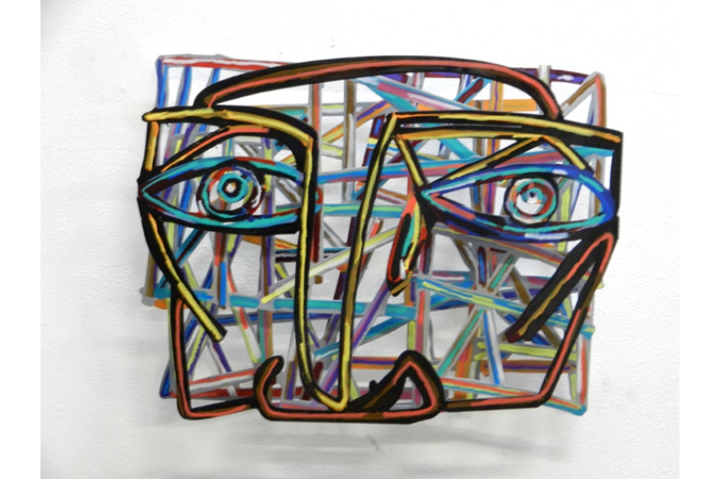 Graffiti face 1 Vægkunst David Gerstein | Malerier af David Gerstein | Shop her